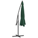 Umbrelă de soare suspendată 3,5 m, Verde - WALTI WALTI