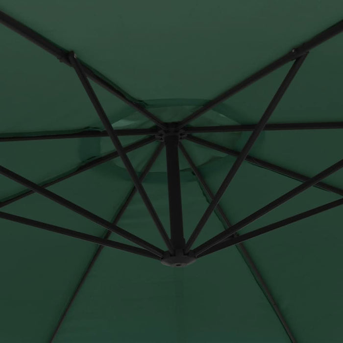Umbrelă de soare suspendată 3,5 m, Verde - WALTI WALTI