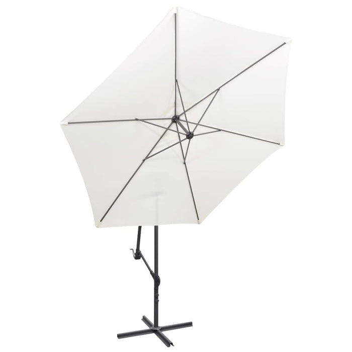Umbrelă de soare suspendată, 3 m Alb nisipiu - WALTI WALTI