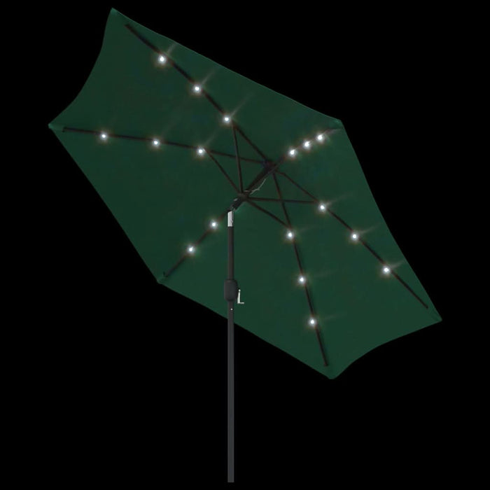 Umbrelă de soare cu LED 3 m, Verde - WALTI WALTI