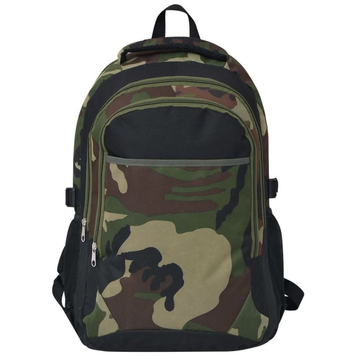 Rucsac pentru școală 40 L, negru și camuflaj - WALTI WALTI