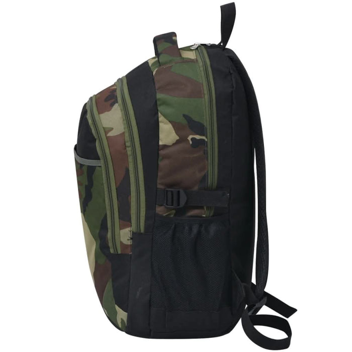 Rucsac pentru școală 40 L, negru și camuflaj - WALTI WALTI