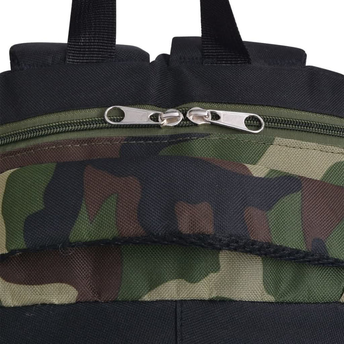 Rucsac pentru școală 40 L, negru și camuflaj - WALTI WALTI
