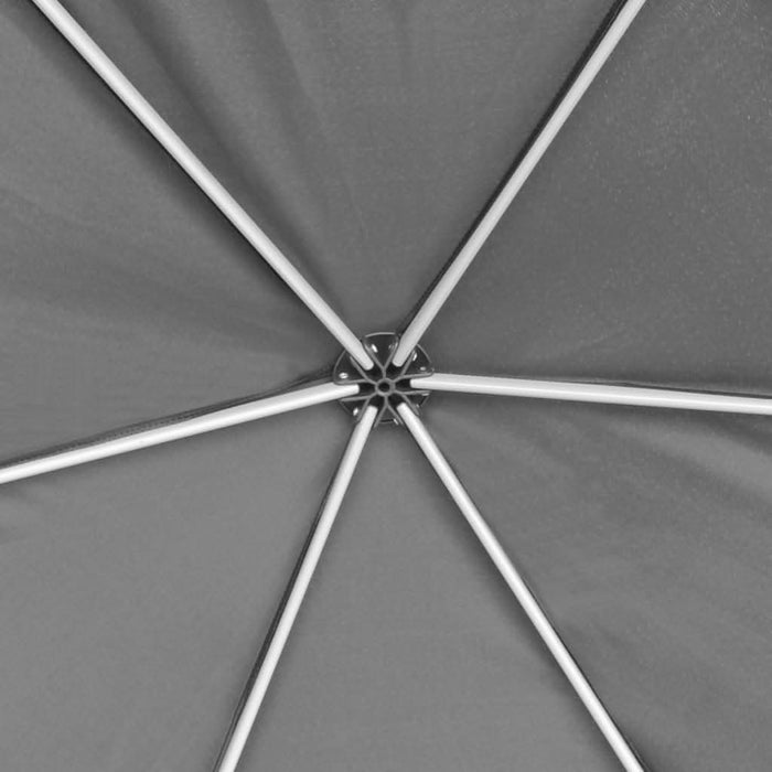 Marchiză hexagonală pliabilă, 6 pereți laterali, gri, 3,6x3,1 m - WALTI WALTI