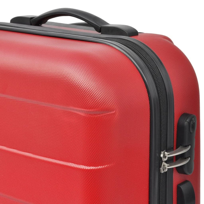 Set valize rigide, roșu, 3 buc., 45,5/55/66 cm - WALTI WALTI