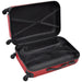 Set valize rigide, roșu, 3 buc., 45,5/55/66 cm - WALTI WALTI