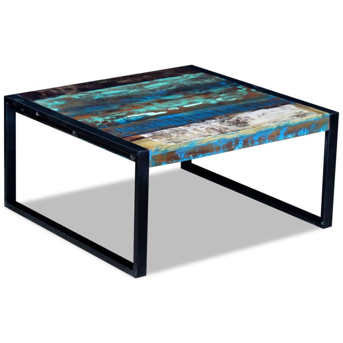 Măsuță de cafea, 80 x 80 x 40 cm, lemn masiv reciclat - WALTI WALTI