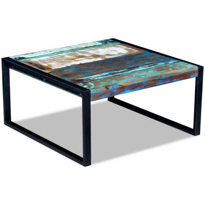 Măsuță de cafea, 80 x 80 x 40 cm, lemn masiv reciclat - WALTI WALTI