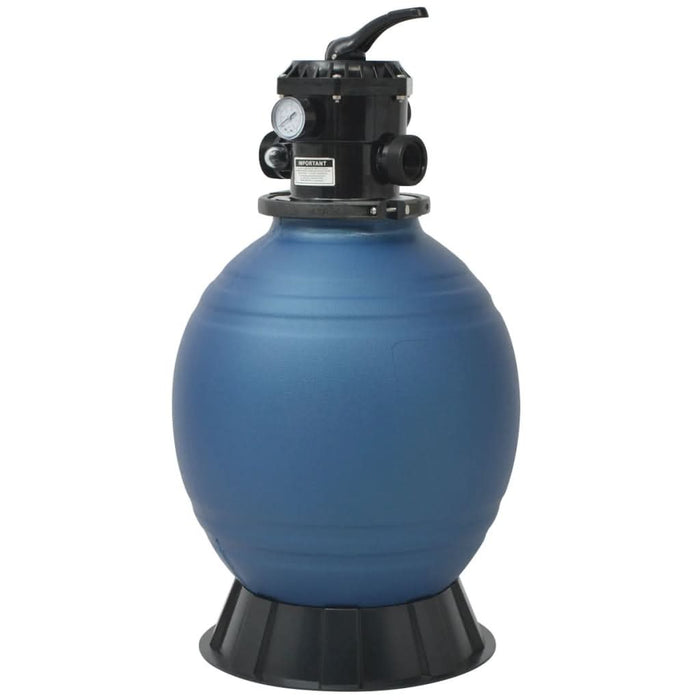 Filtru cu nisip pentru piscină supapă 6 poziții albastru 460 mm - WALTI WALTI