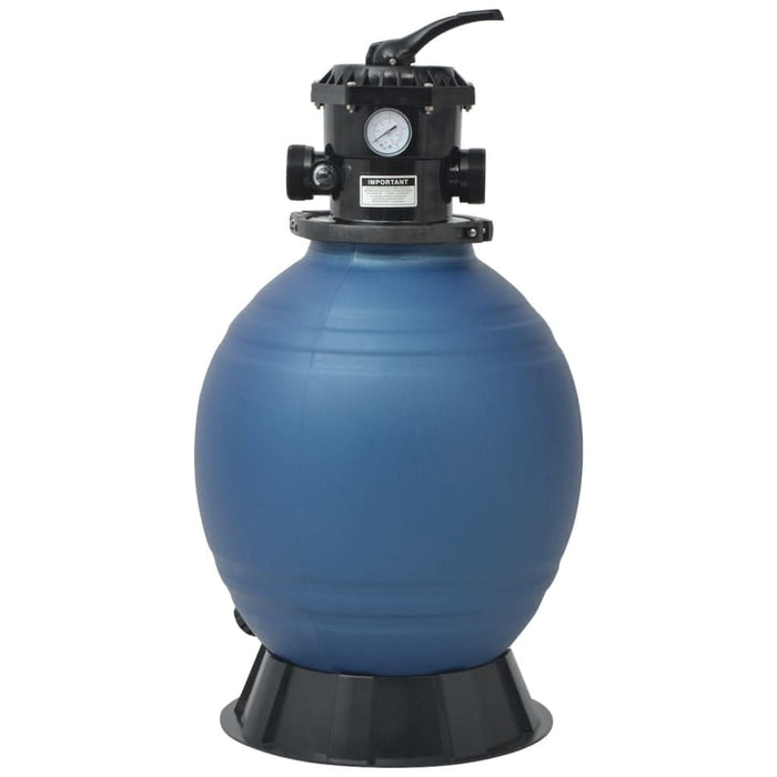 Filtru cu nisip pentru piscină supapă 6 poziții albastru 460 mm - WALTI WALTI