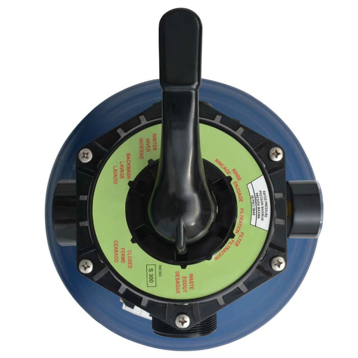 Filtru cu nisip pentru piscină supapă 6 poziții albastru 460 mm - WALTI WALTI