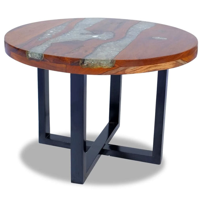 Măsuță de cafea, 60 cm, lemn de tec și rășină - WALTI WALTI