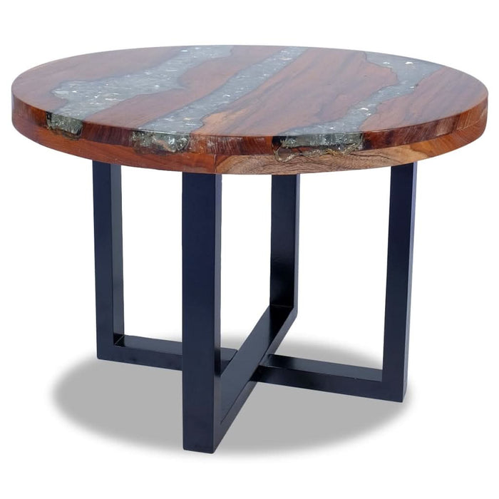 Măsuță de cafea, 60 cm, lemn de tec și rășină - WALTI WALTI
