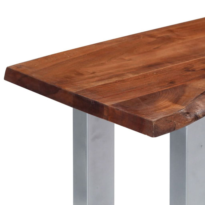 Masă consolă, 115x35x76 cm, lemn masiv de acacia și fier - WALTI WALTI