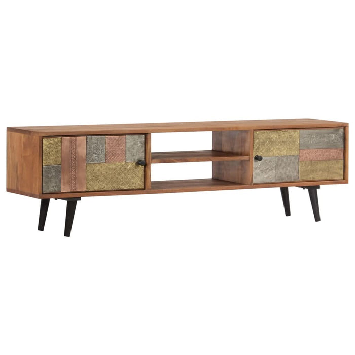 Comodă TV, 140x30x40 cm, lemn masiv de acacia - WALTI WALTI