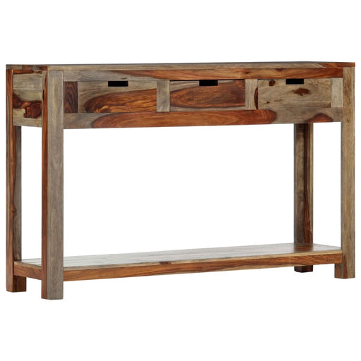 Masă consolă cu 3 sertare, 120x30x75 cm, lemn masiv de sheesham - WALTI WALTI