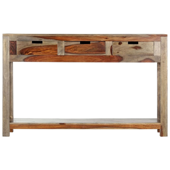 Masă consolă cu 3 sertare, 120x30x75 cm, lemn masiv de sheesham - WALTI WALTI