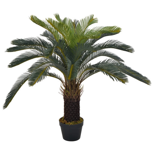 Plantă artificială palmier cycas cu ghiveci, verde, 90 cm - WALTI WALTI