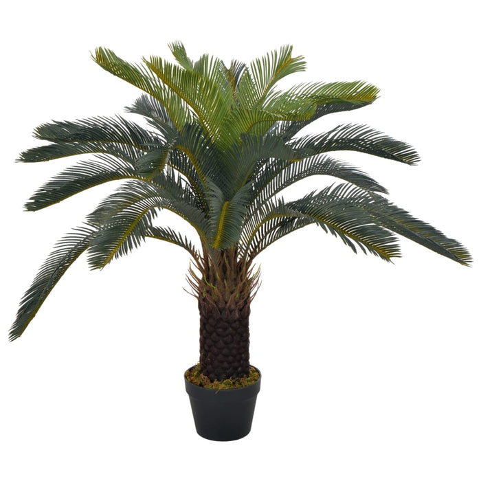 Plantă artificială palmier cycas cu ghiveci, verde, 90 cm - WALTI WALTI