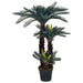 Plantă artificială palmier cycas cu ghiveci, verde, 125 cm - WALTI WALTI