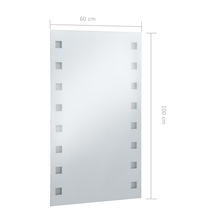 Oglindă cu LED de perete de baie, 60 x 100 cm - WALTI WALTI