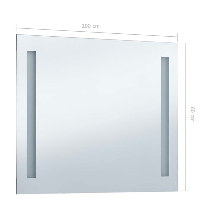 Oglindă cu LED pentru perete de baie, 100 x 60 cm - WALTI WALTI
