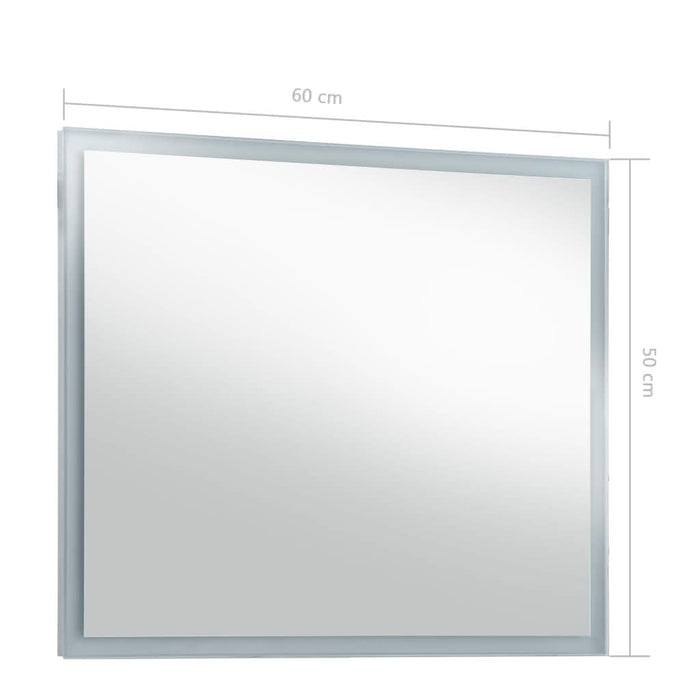 Oglindă cu LED de perete pentru baie, 60 x 50 cm - WALTI WALTI