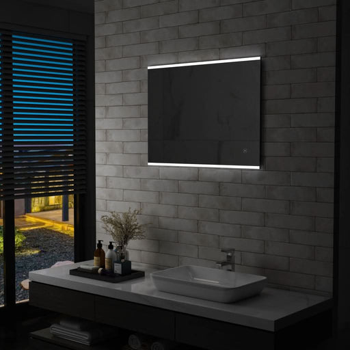 Oglindă cu LED de perete de baie, cu senzor tactil, 80 x 60 cm - WALTI WALTI