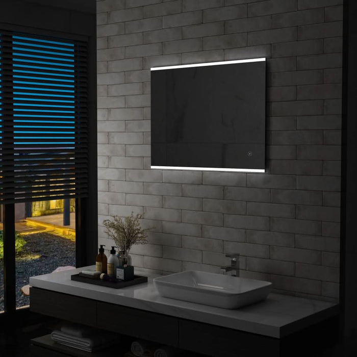 Oglindă cu LED de perete de baie, cu senzor tactil, 80 x 60 cm - WALTI WALTI