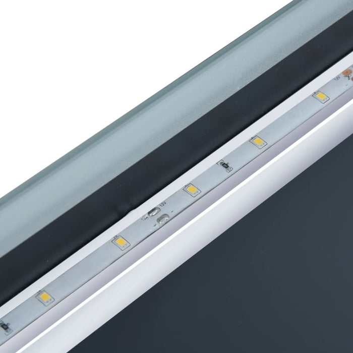 Oglindă cu LED de baie cu senzor tactil și afișaj oră 100x60 cm - WALTI WALTI