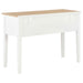 Birou de scris, alb, 109,5 x 45 x 77,5 cm, lemn - WALTI WALTI