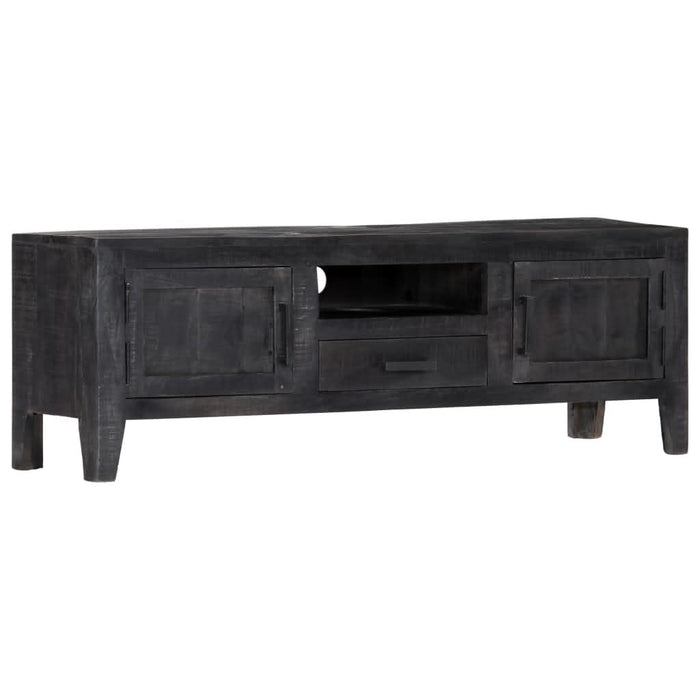 Comodă TV, negru, 118 x 30 x 40 cm, lemn masiv de mango - WALTI WALTI