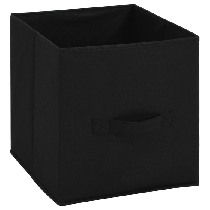 Dulap depozitare cu 4 coșuri textile, negru, 63x30x71 cm, oțel - WALTI WALTI