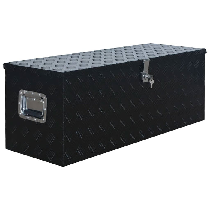 Ladă din aluminiu, negru, 1085 x 370 x 400 mm - WALTI WALTI