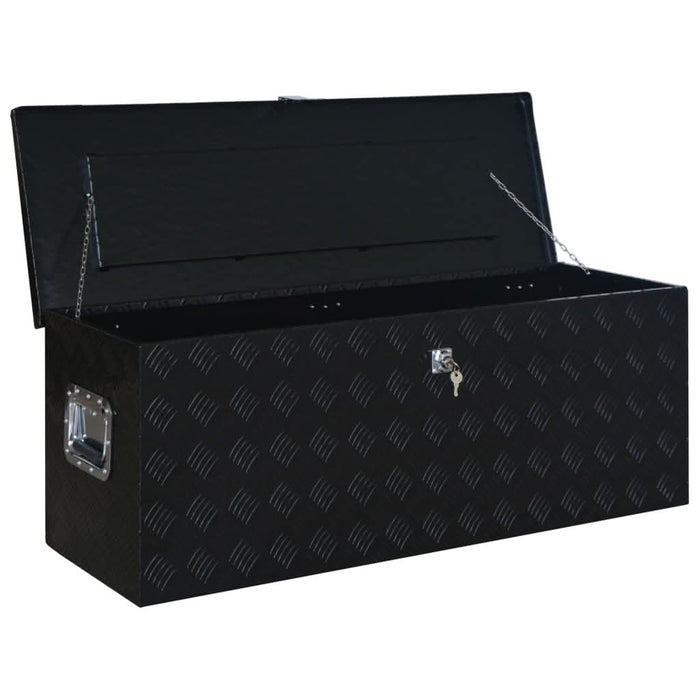 Ladă din aluminiu, negru, 1085 x 370 x 400 mm - WALTI WALTI
