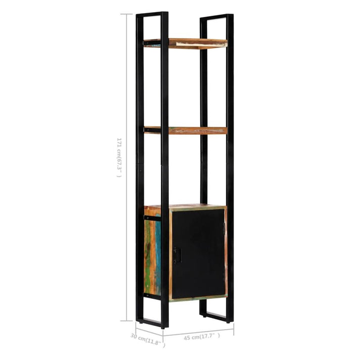 Bibliotecă, 45 x 30 x 171 cm, lemn masiv reciclat - WALTI WALTI