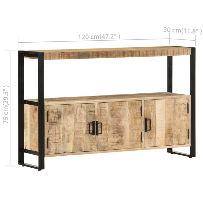 Dulap lateral, 120 x 30 x 75 cm, lemn masiv de mango - WALTI WALTI