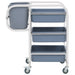 Cărucior de bucătărie cu recipiente din plastic, 82x43,5x93 cm - WALTI WALTI