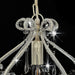Candelabru cu mărgele, alb, rotund, E14 - WALTI WALTI