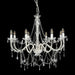 Candelabru cu mărgele, alb, 8 becuri E14 - WALTI WALTI