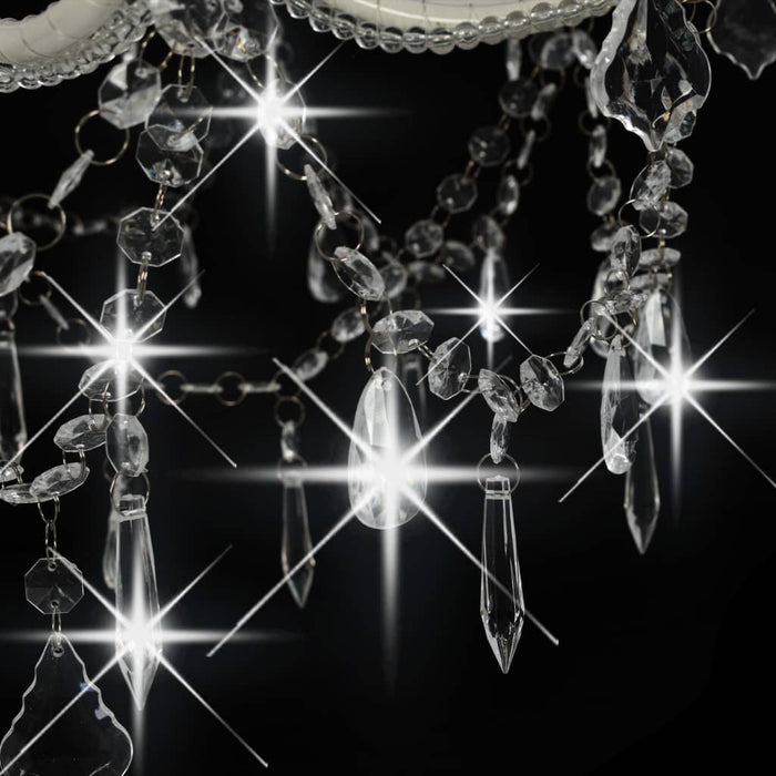 Candelabru cu 2 rânduri, alb, becuri 15 x E14 - WALTI WALTI