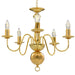 Candelabru, auriu, 5 becuri E14 - WALTI WALTI