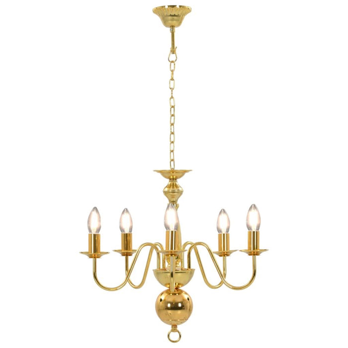 Candelabru, auriu, 5 becuri E14 - WALTI WALTI