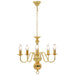 Candelabru, auriu, 5 becuri E14 - WALTI WALTI