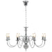 Candelabru, argintiu, 8 becuri E14 - WALTI WALTI
