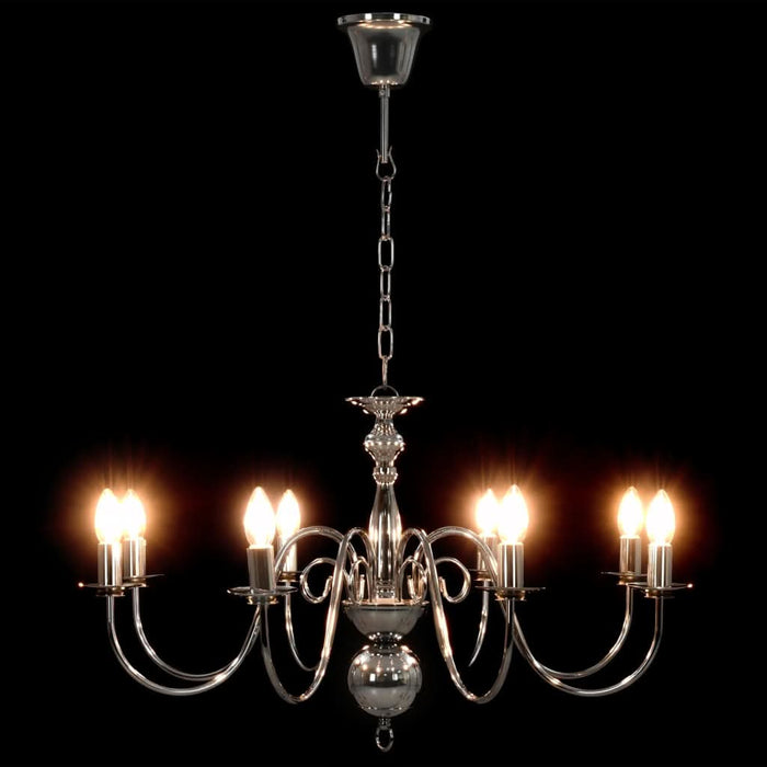Candelabru, argintiu, 8 becuri E14 - WALTI WALTI