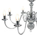 Candelabru, argintiu, 8 becuri E14 - WALTI WALTI