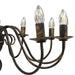 Candelabru antichizat, negru, 12 becuri E14 - WALTI WALTI