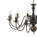 Candelabru antichizat, negru, 12 becuri E14 - WALTI WALTI