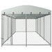 Padoc pentru câini de exterior, cu acoperiș, 8 x 4 x 2,3 m - WALTI WALTI